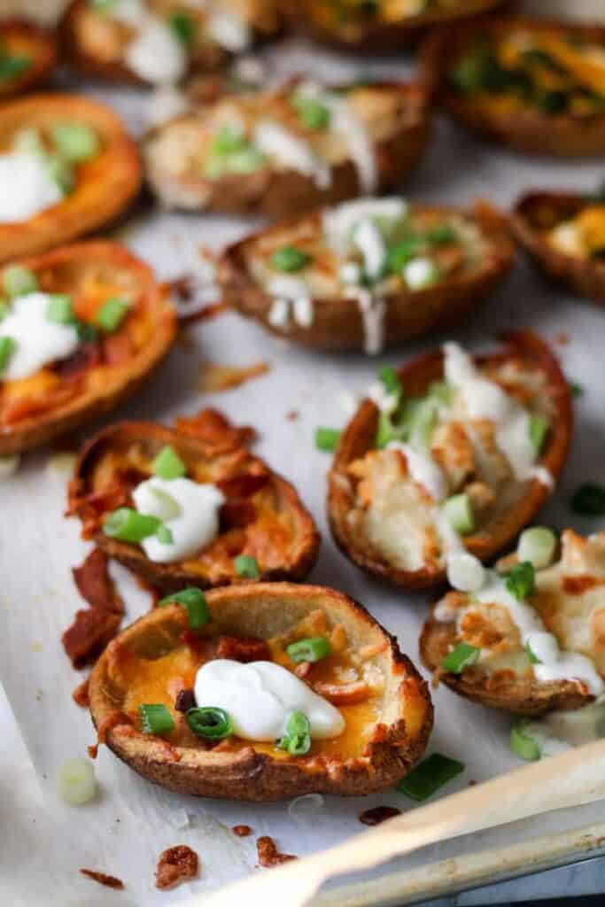 Quick & Easy Loaded Potato Skins - 3 ways! » Wheat by the Wayside