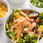 southwest bbq chicken salad ready for chipotle ranch dressing