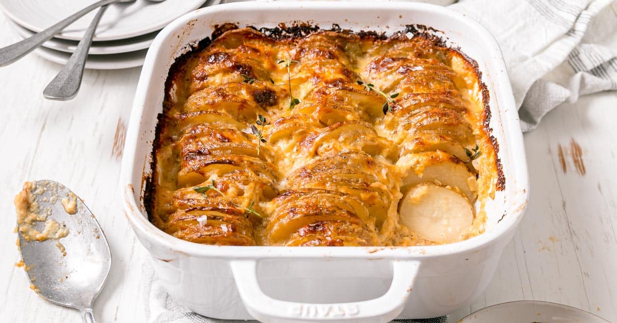 GlutenFree Au Gratin Potatoes Easy, Creamy, & Cheesy!