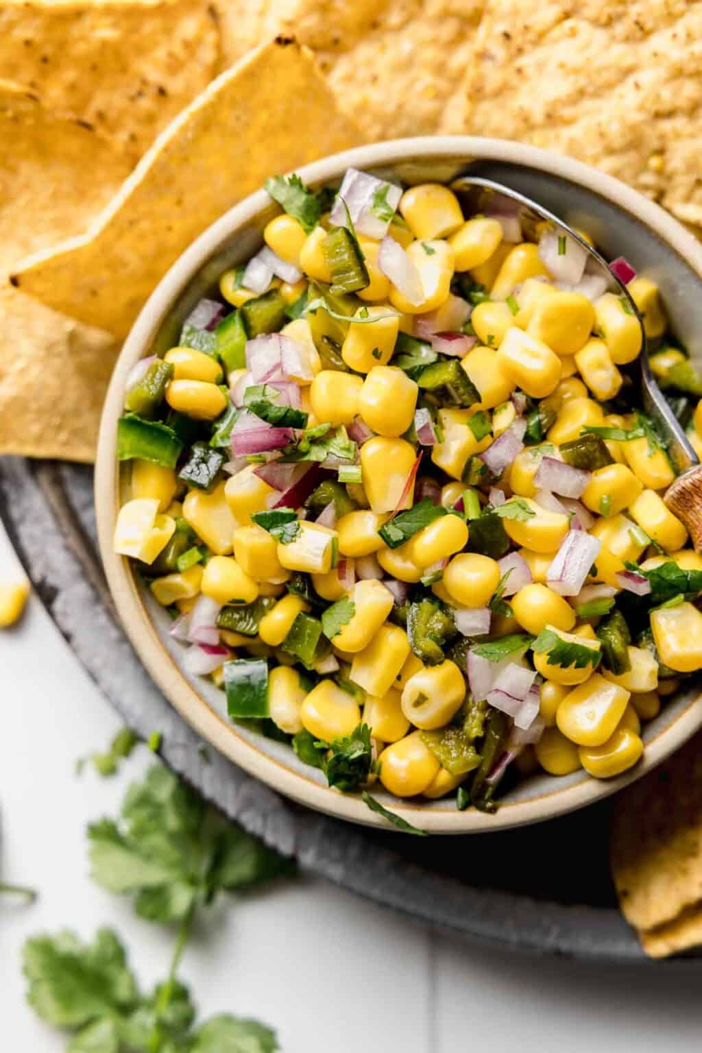 Roasted Chili Corn Salsa Chipotle Copycat Recipe