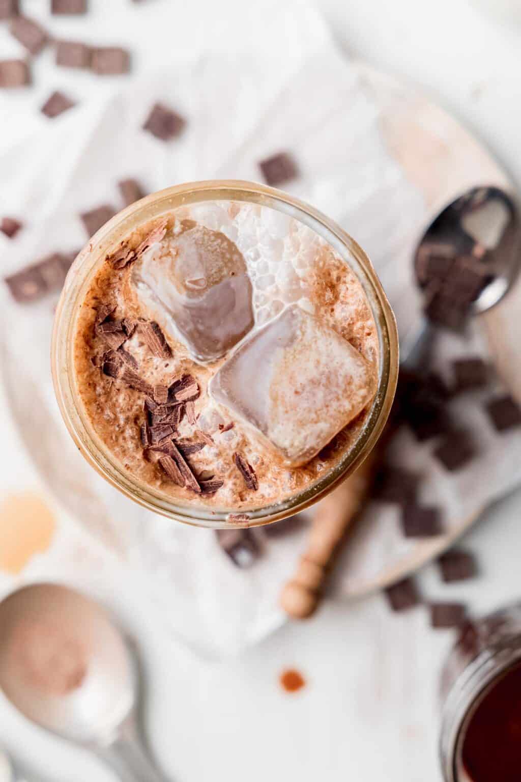 Starbucks Iced Chocolate Almond Milk Shaken Espresso (GF)