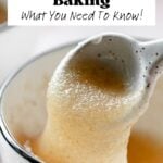 Psyllium husk gel in bowl with ceramic spoon.