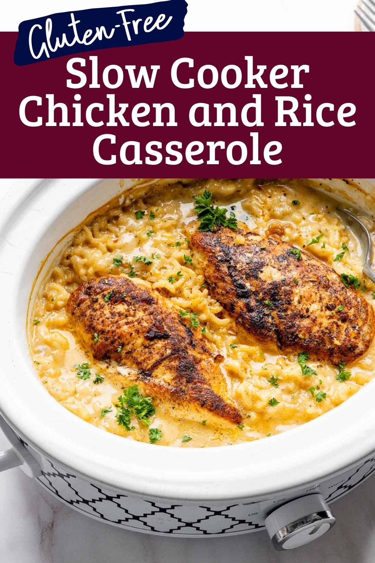 No-Peek Slow Cooker Chicken and Rice Casserole (Gluten-Free)